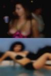 Sexy woman swimming nude
